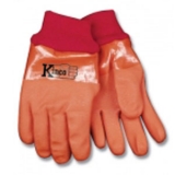 Acrylic Lined Orange PVC Glove
